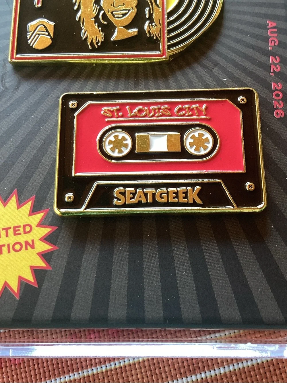 St Louis City SC - Tina Turner Night Limited Edition Pin Set - Black & Red